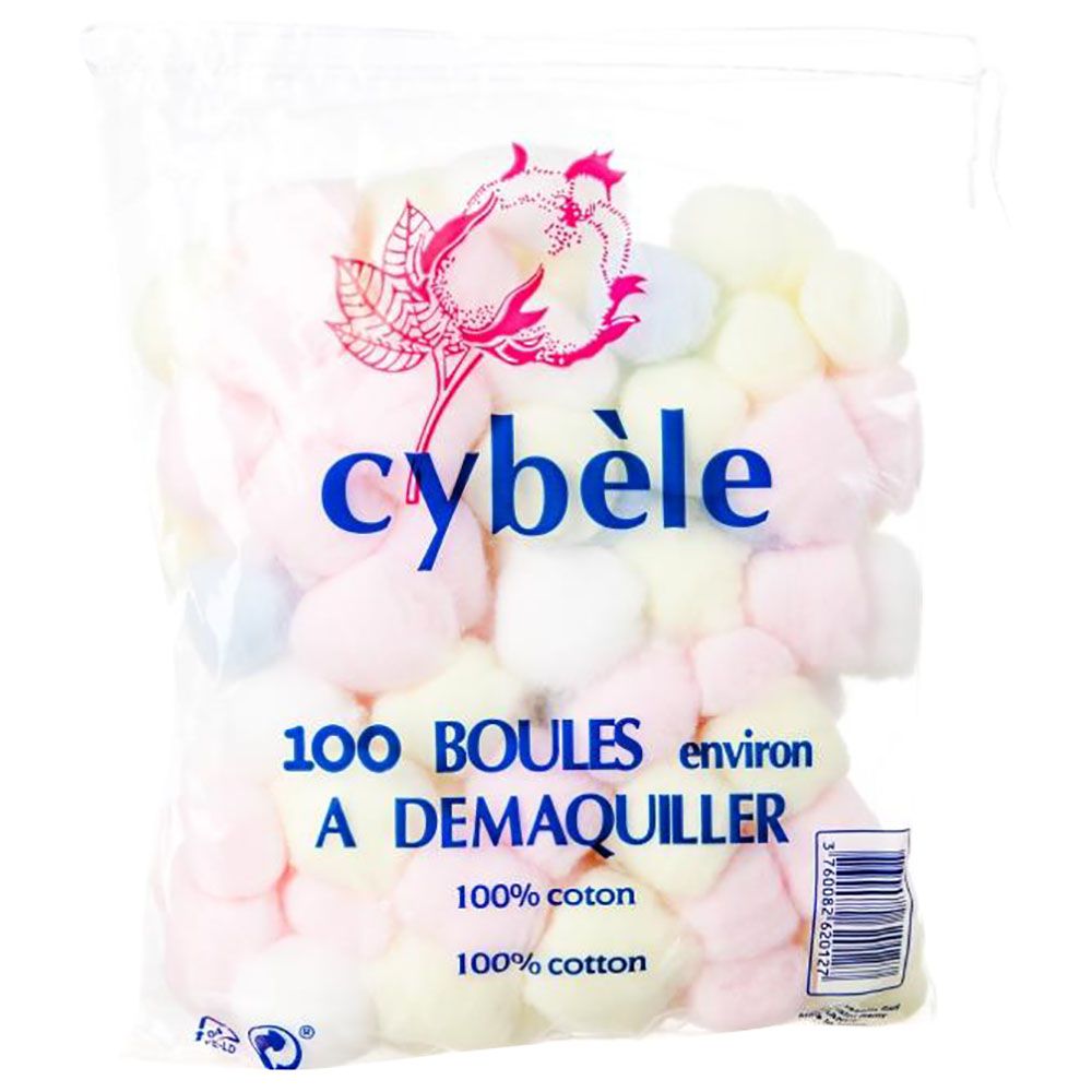 Cybele Cotton Balls - Multi Color, 100 Pieces