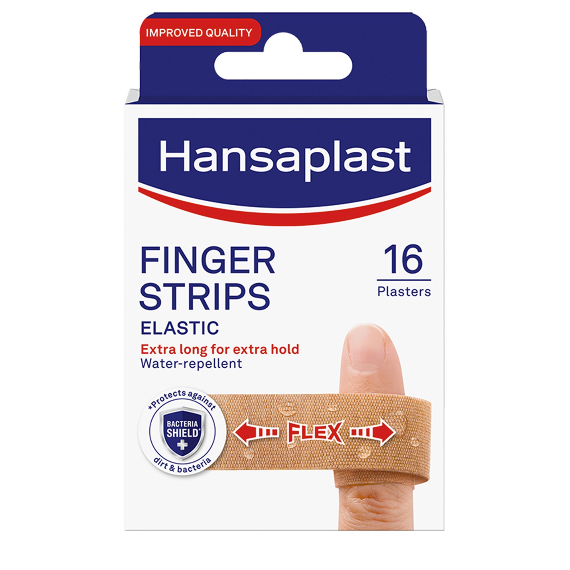 Hansaplast Elastic Finger Strips, 16 Pieces