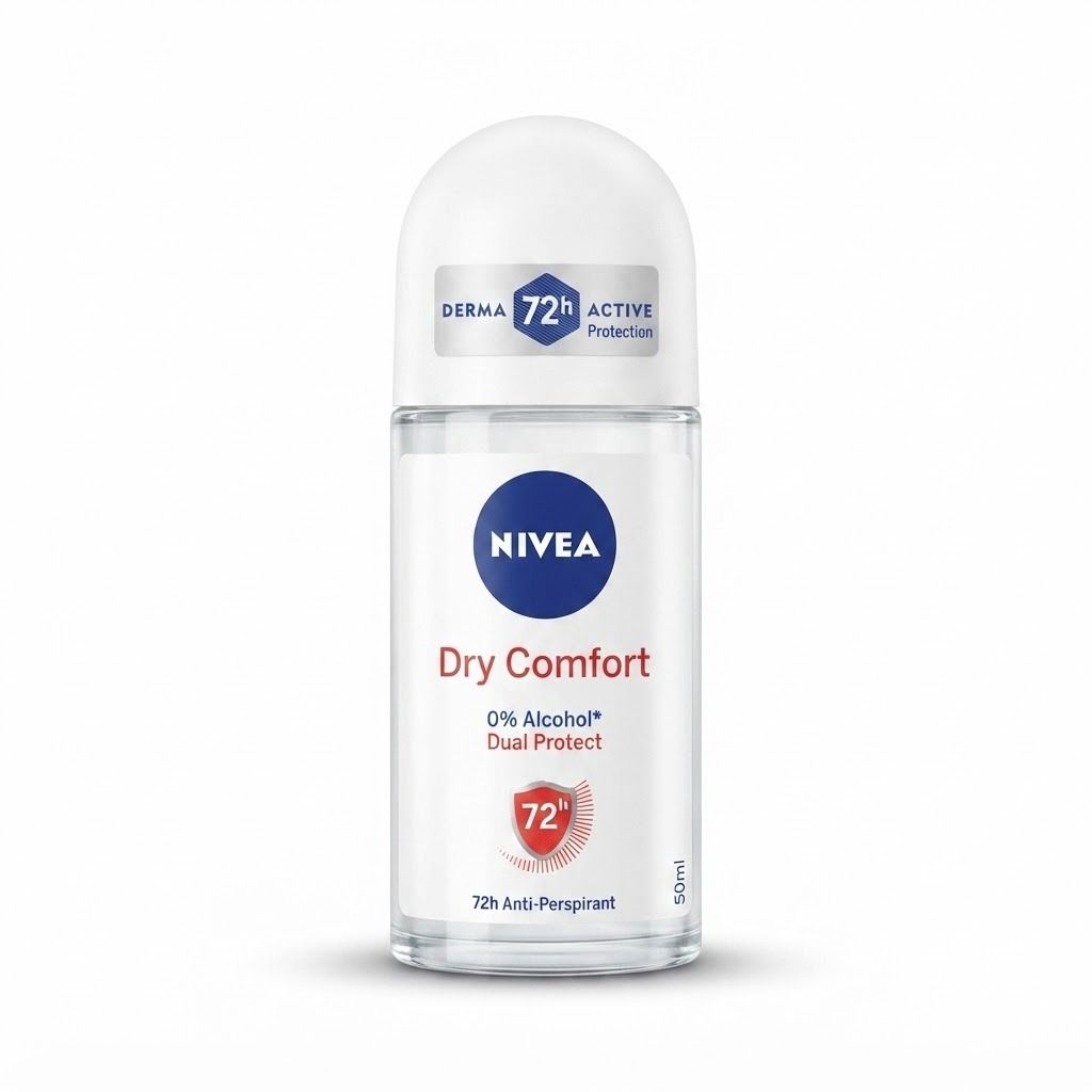 Nivea Dry Comfort Plus Antiperspirant Deodorant Roll-On, 50ml