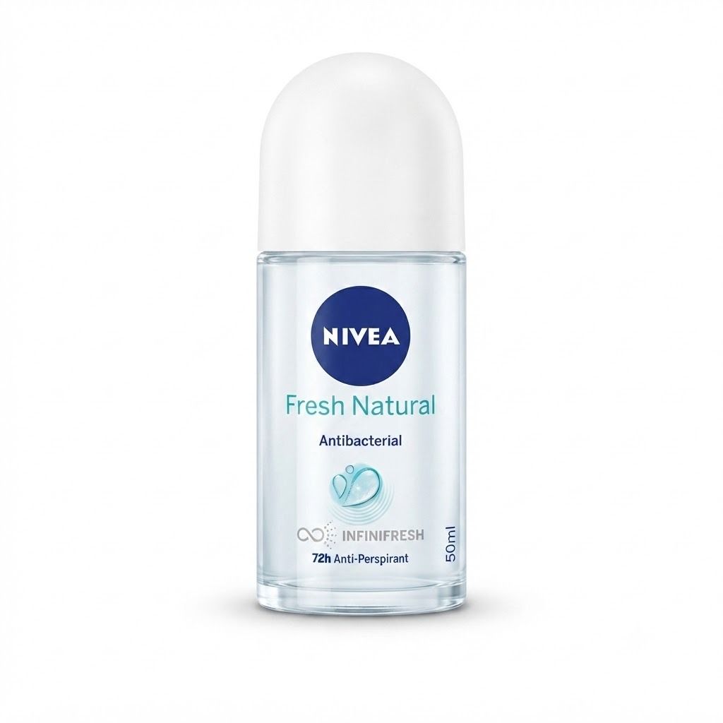 Nivea Fresh Natural Deodorant Roll-On for Women, 50ml