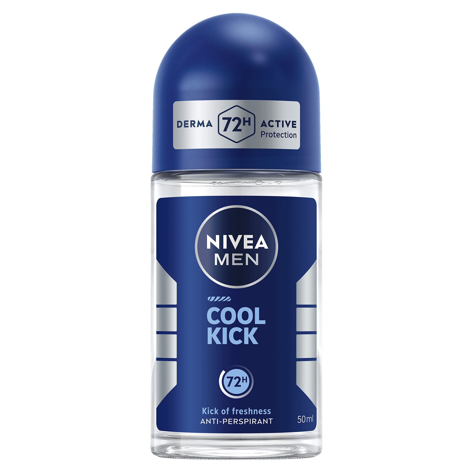 NIVEA Men Cool Kick 48H Antiperspirant Roll-On Deodorant, 50ml