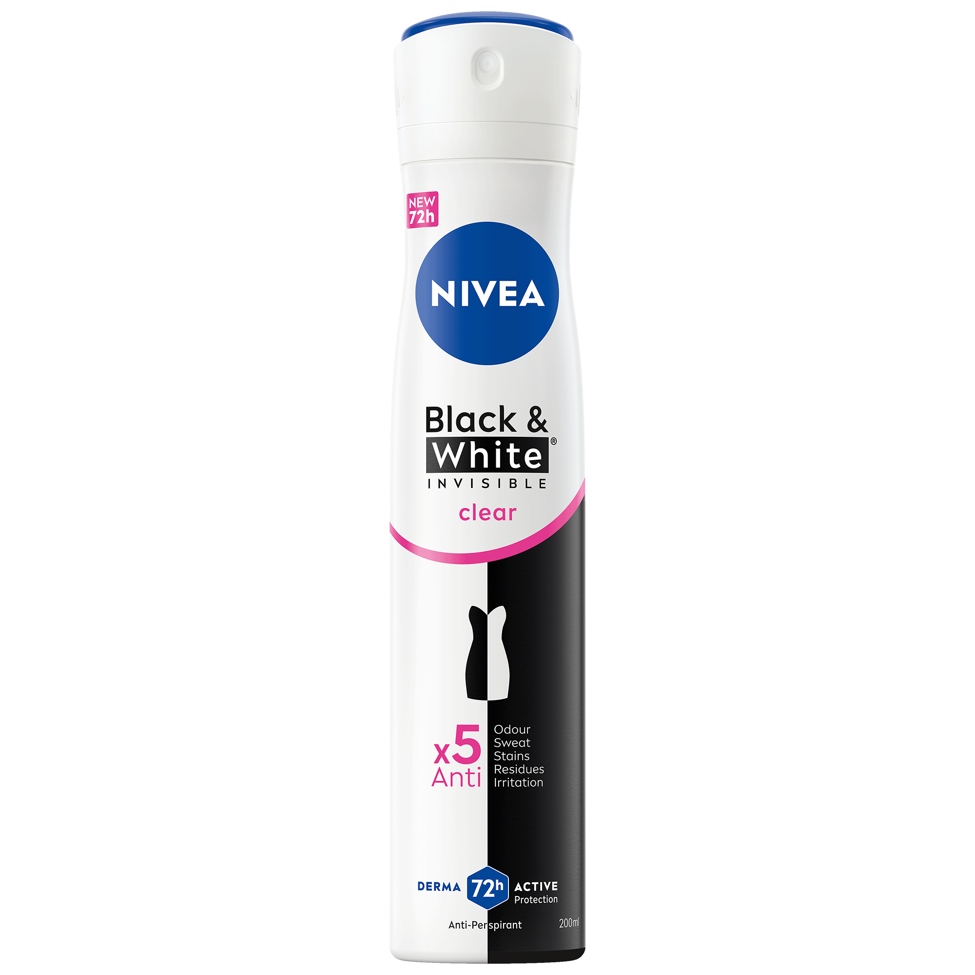 Nivea Deo Spray B & W Clear For Women, 200ml