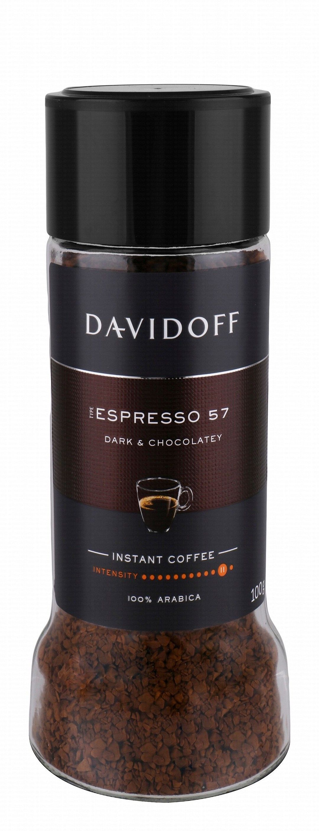 Davidoff Espresso 57 Dark & Chocolatey Instant Coffee - Intensity 11, 100g