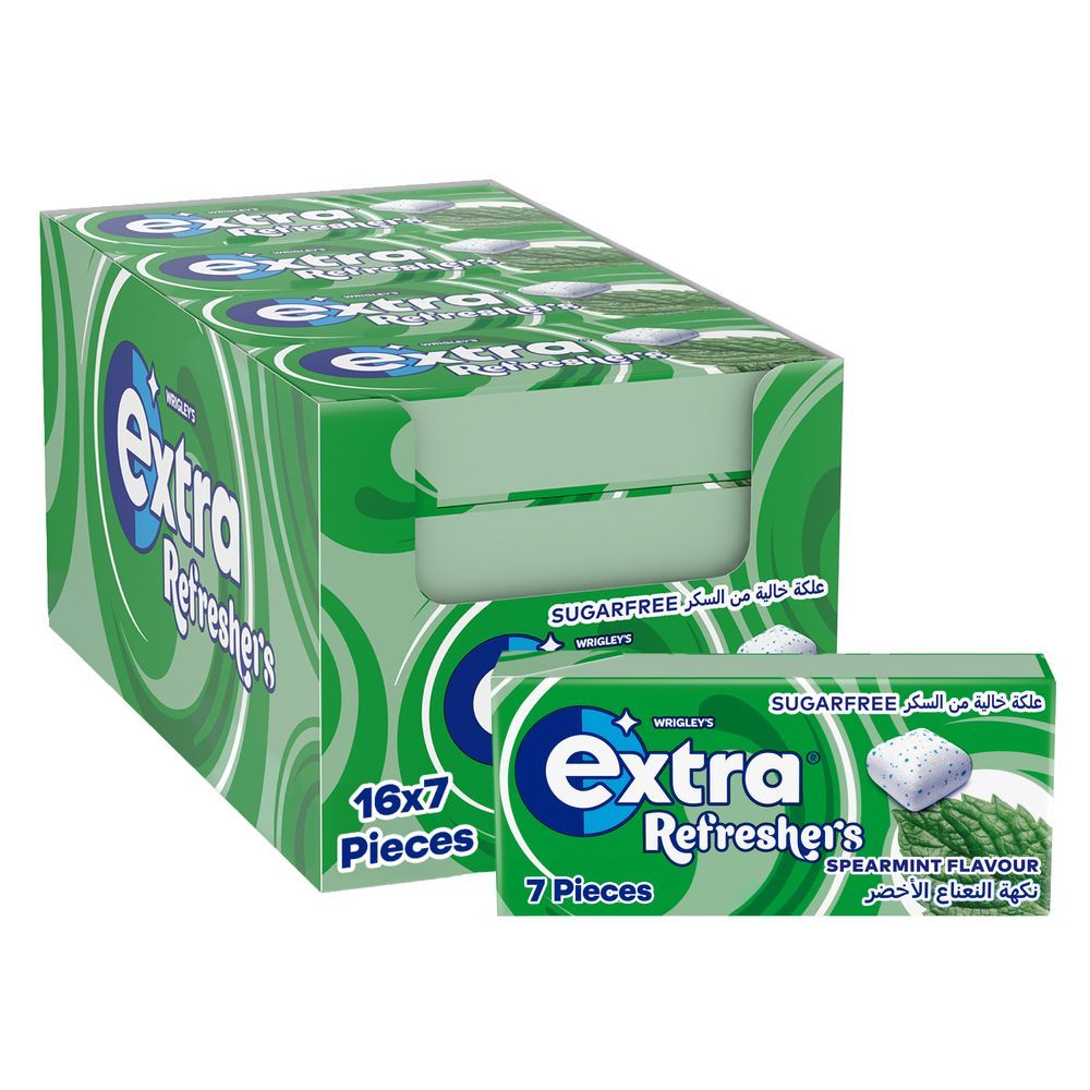 Extra Refreshers Spearmint Suger Free, 16x16.5g