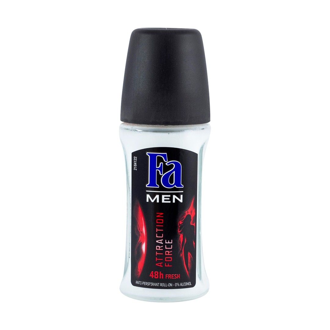 Fa Men Attraction Force 48H Fresh Antiperspirant Roll-On Deodorant, 50ml