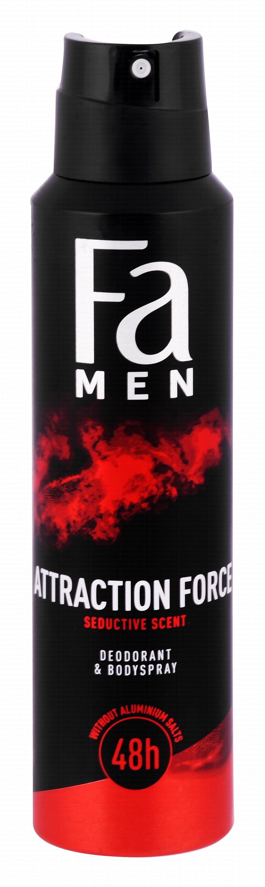 Fa Men Attraction Force 48H Deodorant & Body Spray, 150ml