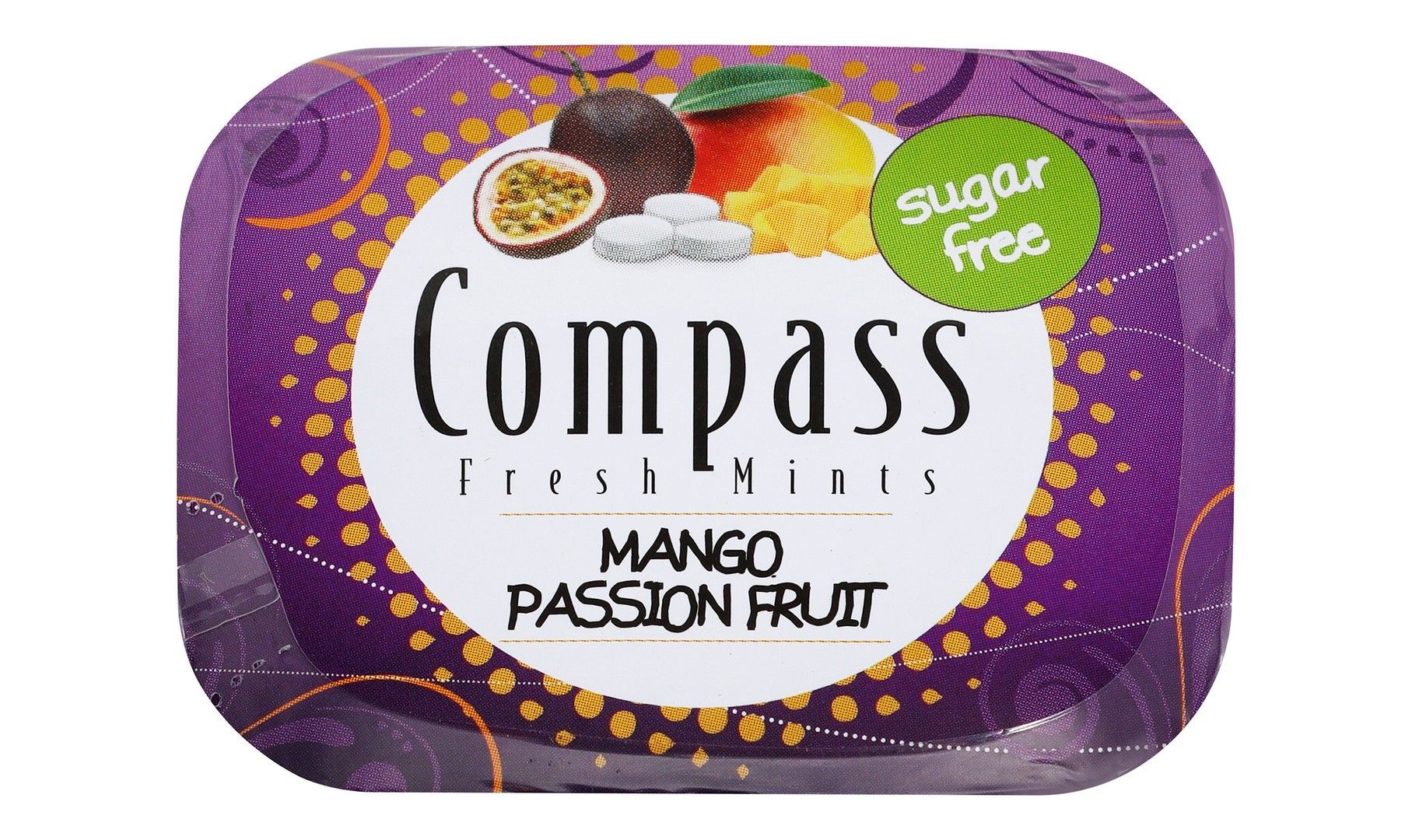 Compass Mango & Passion Fruit Fresh Mints, 14g