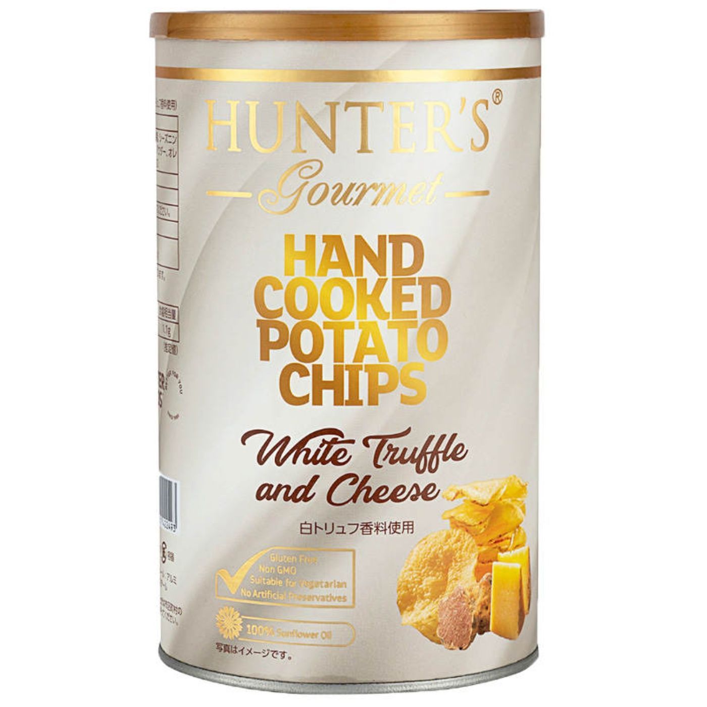 Hunter's Gourmet Hand Cooked White Truffle & Cheese Potato Chips, 150g