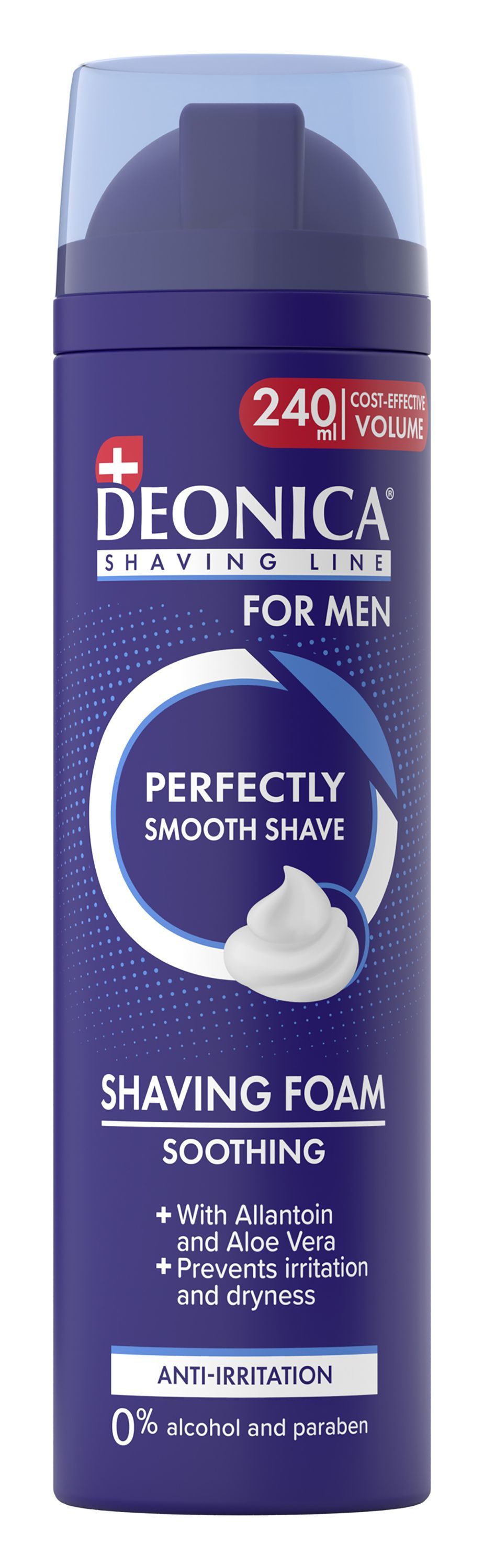 Deonica Alcohol-Free Shaving Foam, 240ml