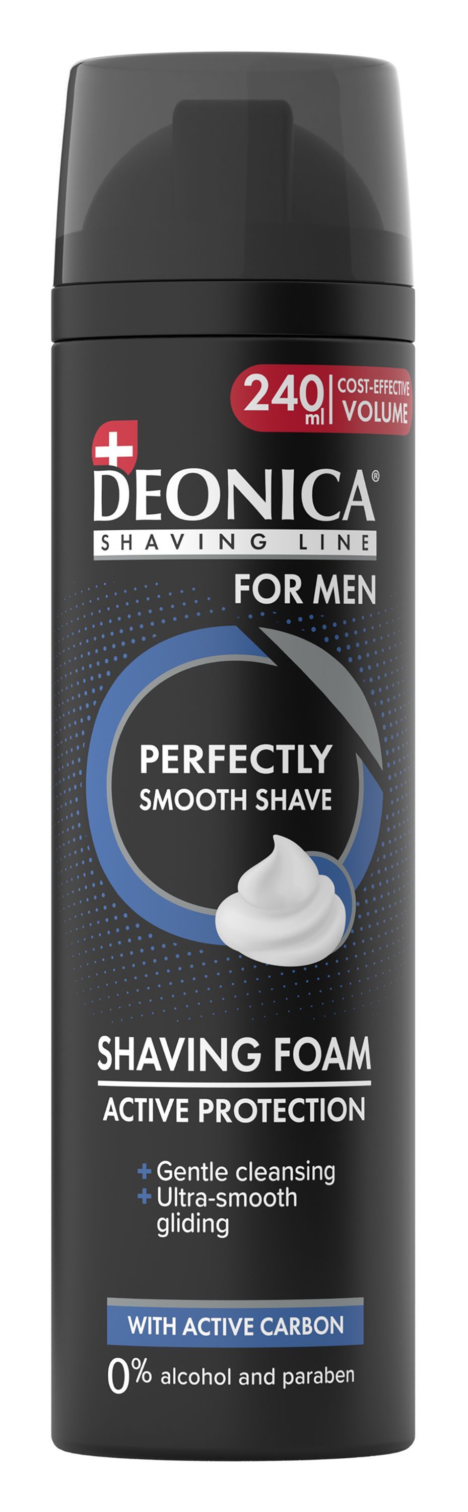 Deonica Active Protection Alcohol-Free Shaving Foam, 240ml