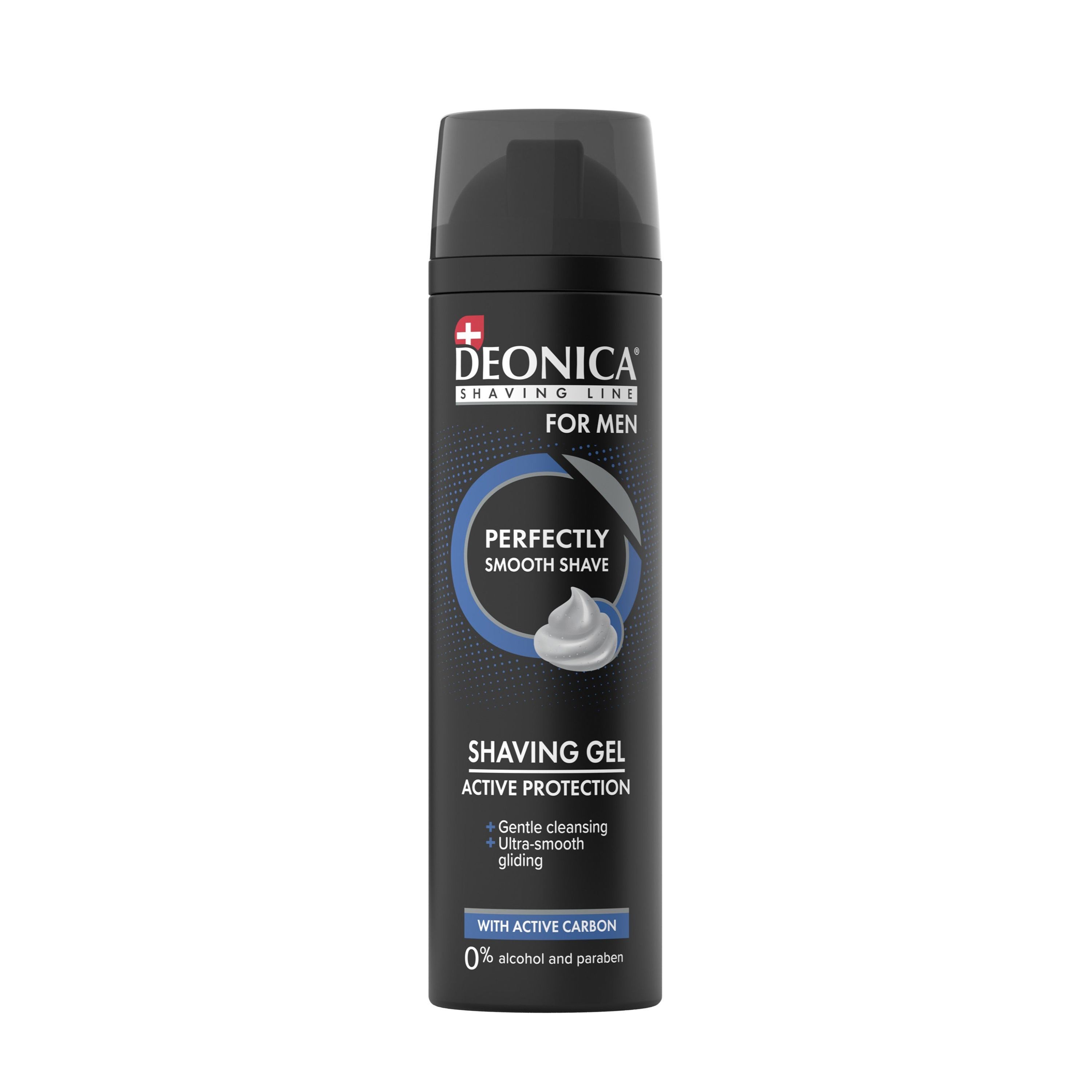 Deonica Active Protection Shaving Gel with Active Carbon for Men, 200ml