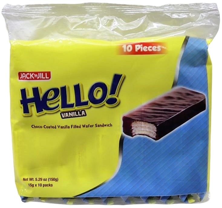 Jack N Jill Hello Vanilla Wafer Sandwich (10 Pcs x 15 g) 150 g