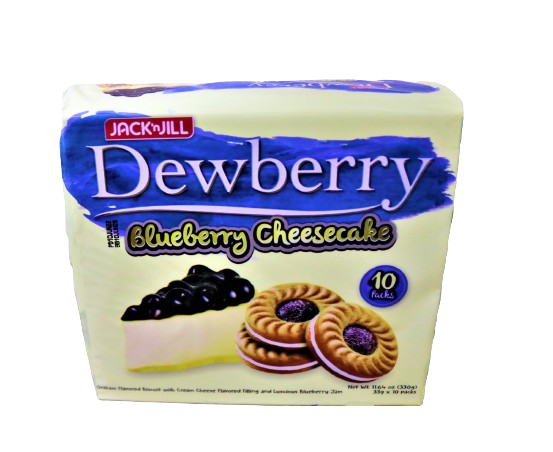 Jack'N Jill Dewberry Blueberry Cheese Cake Biscuits, 10x33g