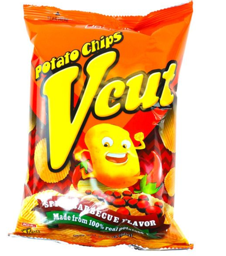 Jack N Jill V Cut Spicy Barbecue Potato Chips, 60g