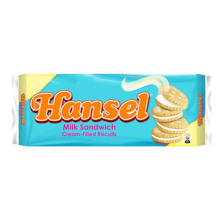 Hansel Milk Cream-Filled Sandwich Biscuits, 10x31g