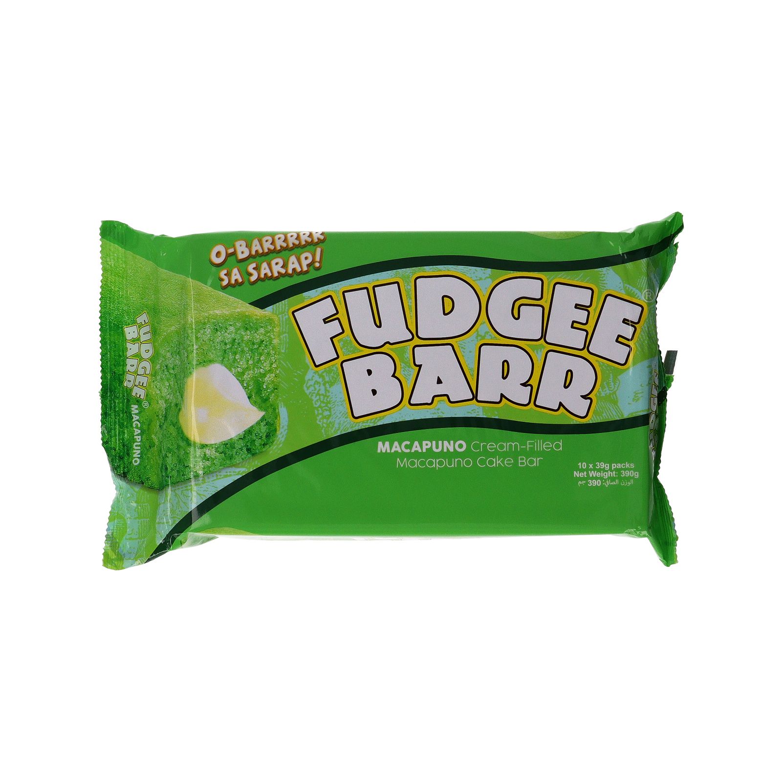 Fudgee Barr Macapuno Cake Bar (10 Pcs x 39 g) 390 g