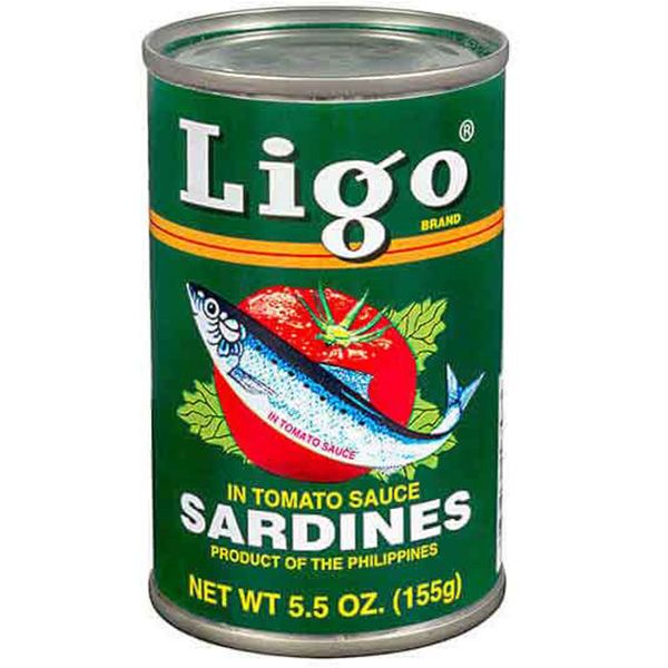 Ligo Sardines In Tomato Sauce Regular 155 G