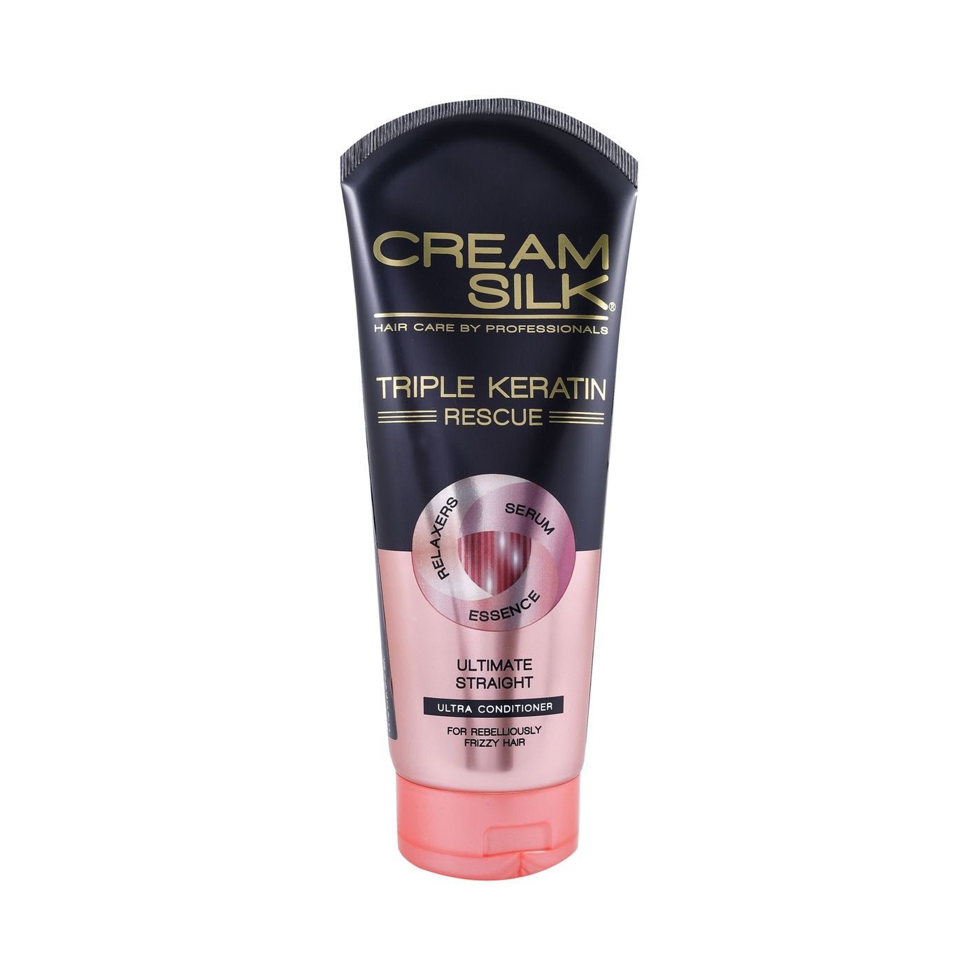 Cream Silk Triple Keratin Rescue Ultimate Straight ULa Conditioner For Frizzy Hair 340 ml