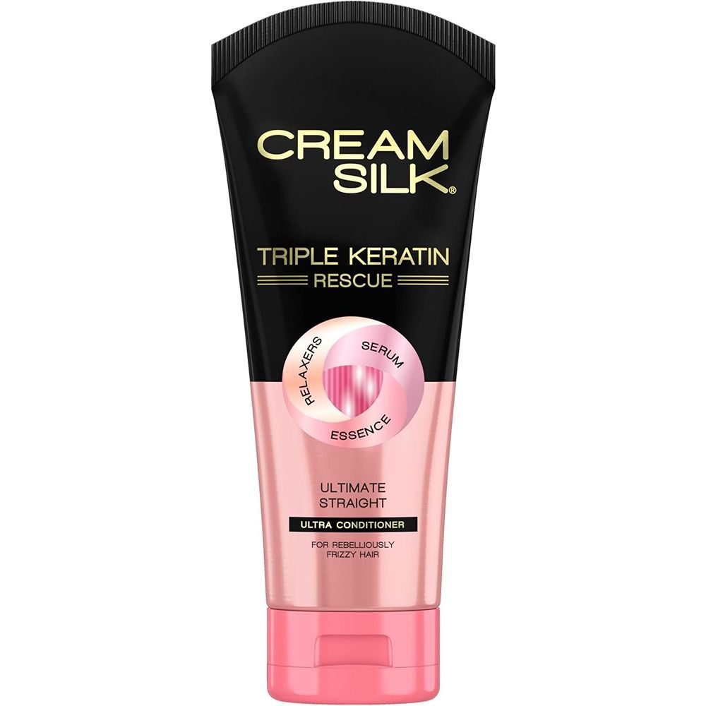 Cream Silk Triple Keratin Rescue Ultimate Straight Conditioner, 170ml