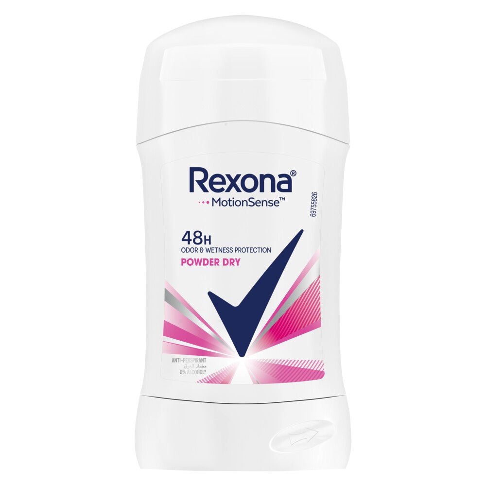 Rexona Powder Dry 48H Antiperspirant Deodorant Stick for Women, 40g
