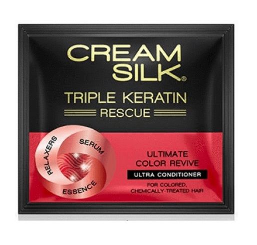 CREAM SILK Conditioner Triple Keratin Rescue Ultimate Color Revive, 10ml