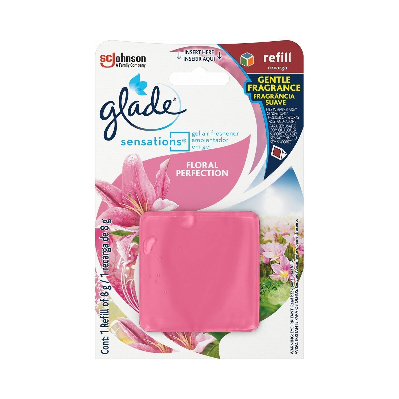 Glade Sensations Floral Perfection Air Freshener Refill Gel, 8g