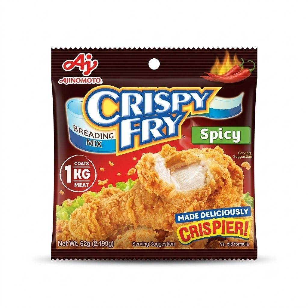 Ajinomoto Crispy Fry Breading Mix Spicy Flavour, 62g
