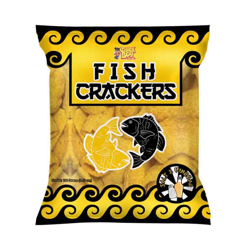 Chick Boy Fish Crackers Salt & Vinegar, 100g