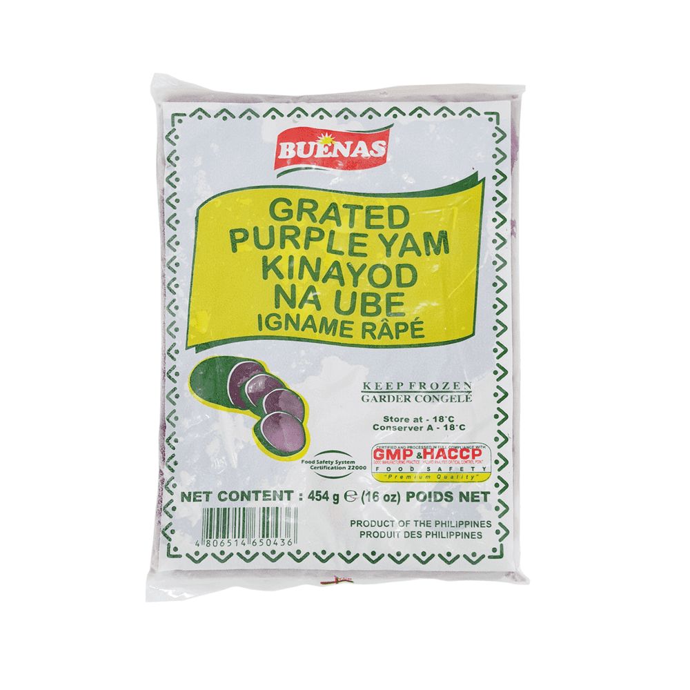 Buenas Grated Purple Yam Igname Pape, 454g
