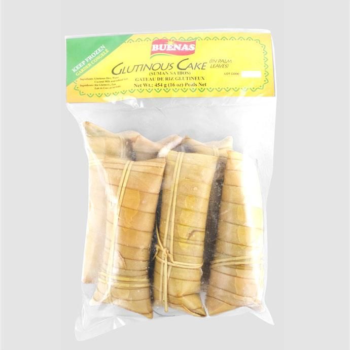 Buenas Glutinous Cake in Palm Leaves, Frozen