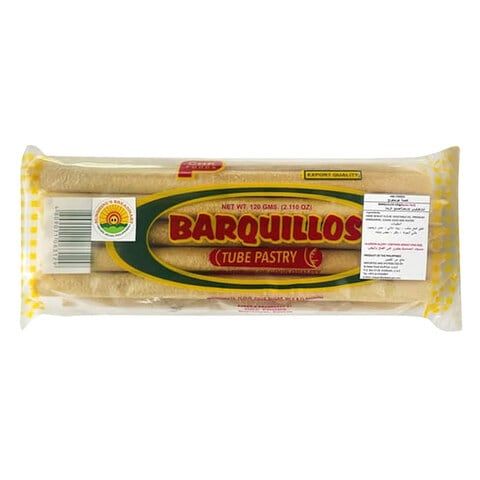 Sunshine Barquillos Butter Roll Pastry Tube, 120g