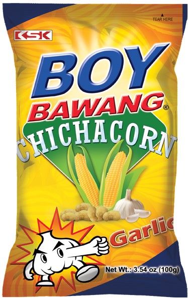 Boy Bawang Chichacorn Super Garlic Corn Snack, 100g