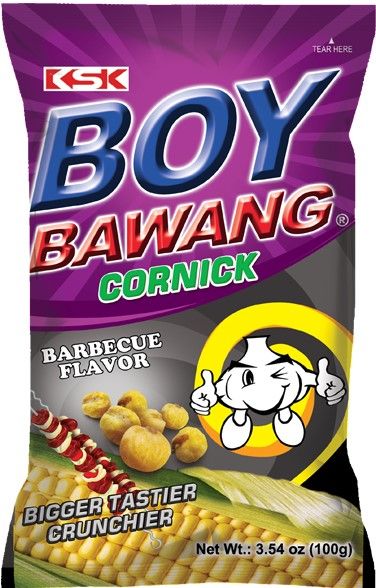 Boy Bawang BBQ Corn Snack, 90 g