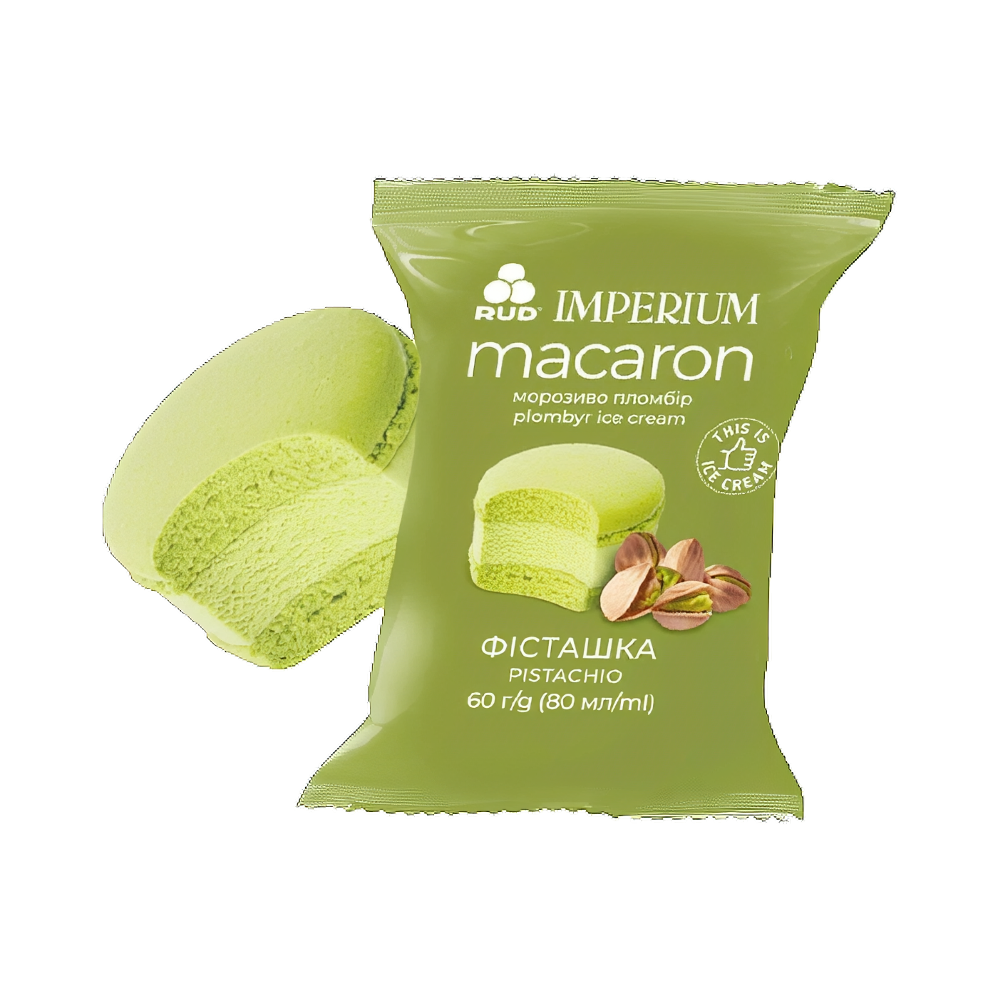 Rud Imperium Macaron Pistachio Ice Cream, 60g