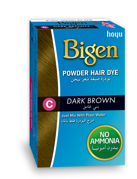 Bigen Powder Hair Dye C Dark Brown, 6g