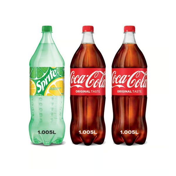 Coca-Cola Regular Soft Drink, Sprite - Assorted, 3x1L