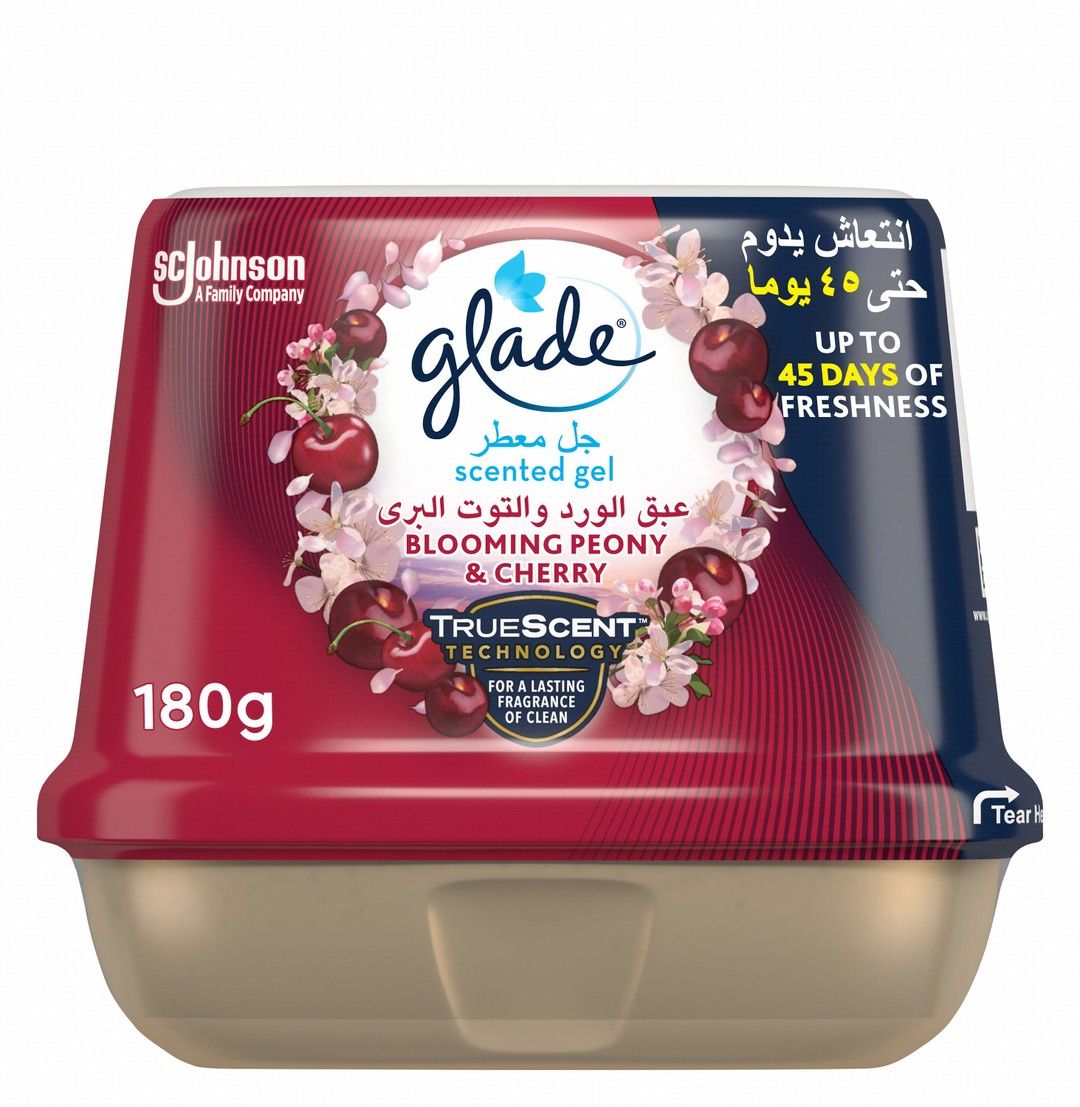 Glade Large Gel Peony 180 Gm