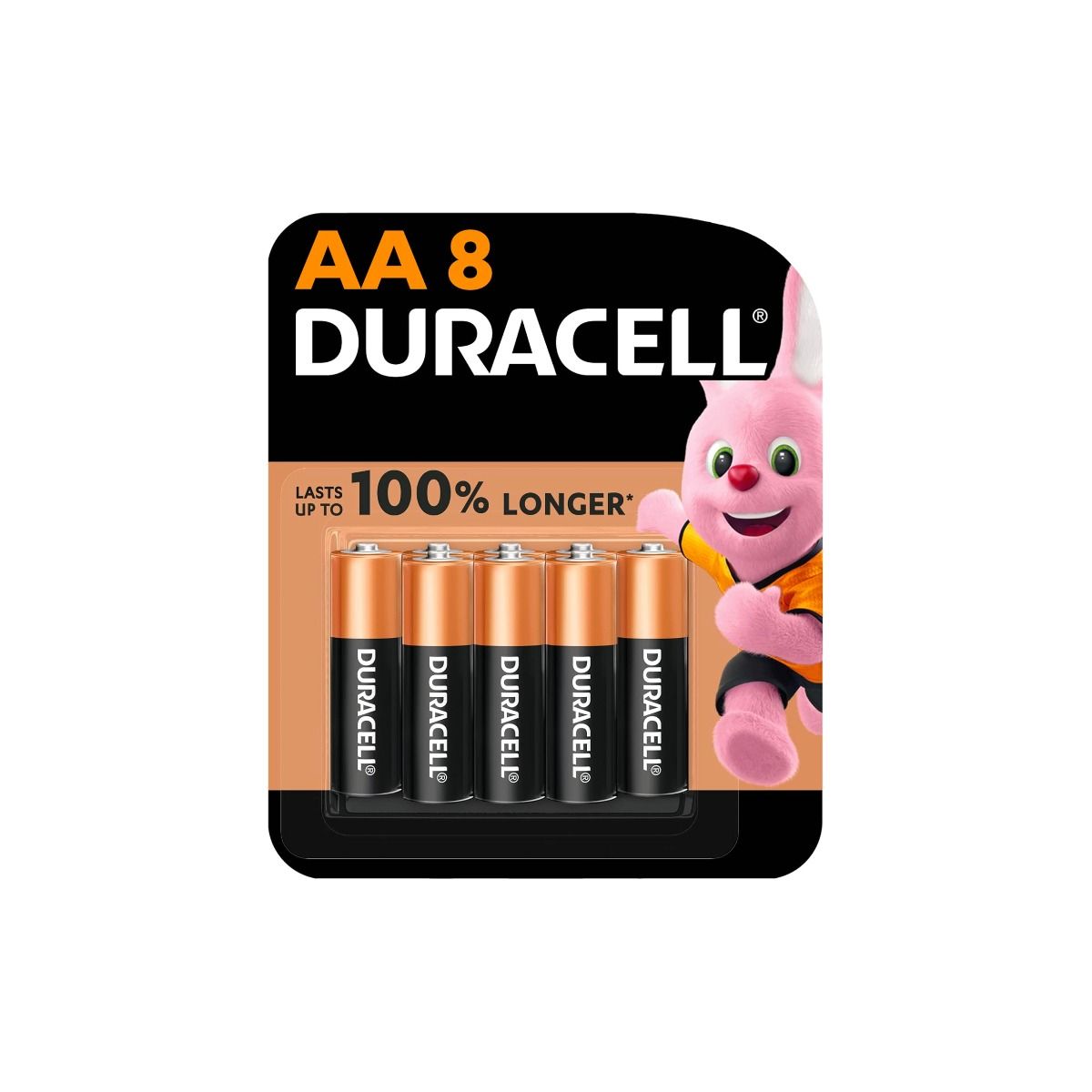 Duracell AA Alkaline Batteries, 8 Pieces