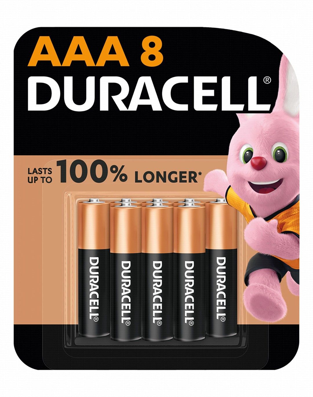 Duracell 1.5V AAA Alkaline Batteries, 8 Pieces