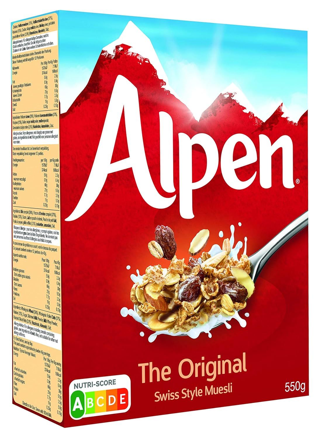 Alpen Muesli Breakfast Cereal 550 g
