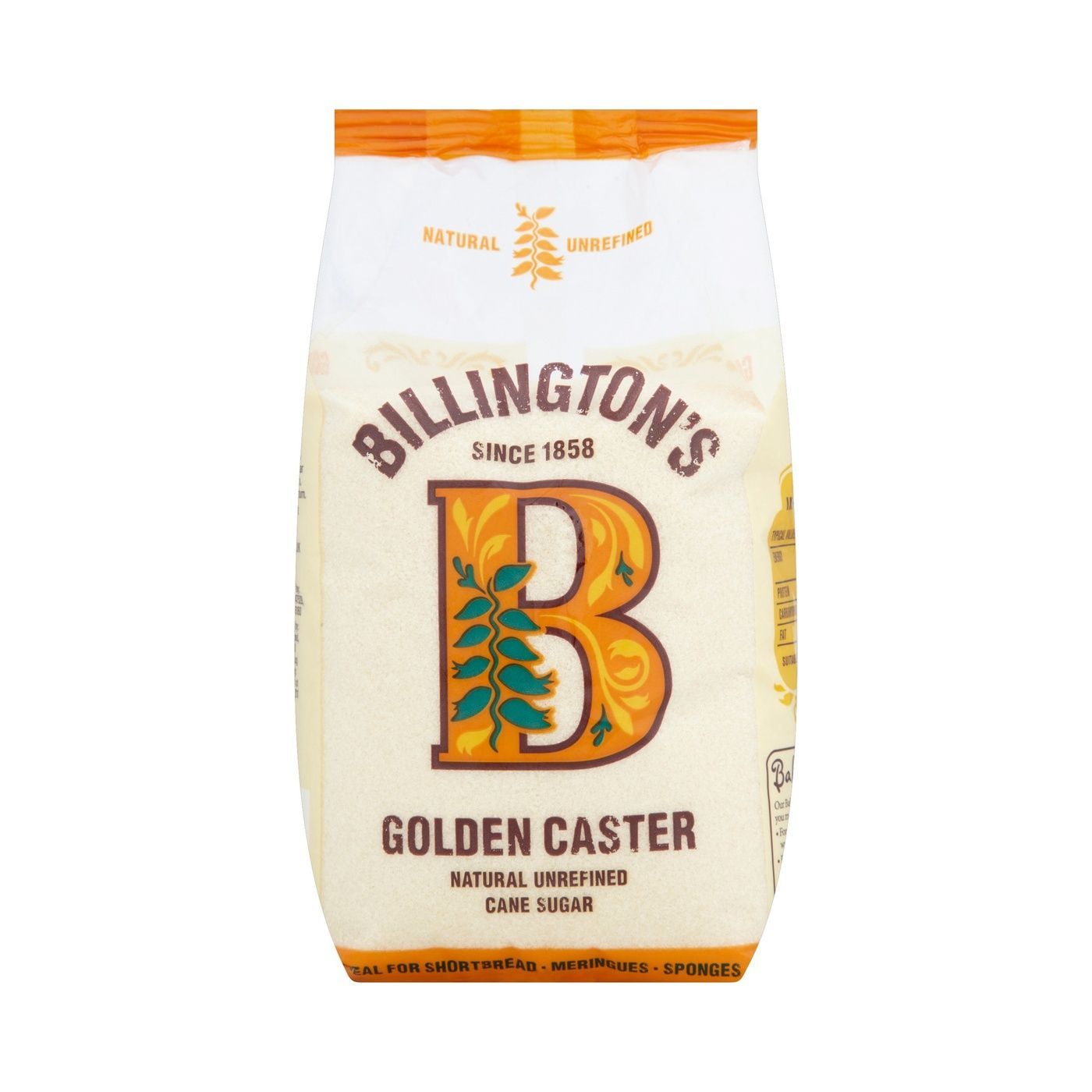 BILLINGTON'S GOLDEN CASTER SUGAR 500 GMS