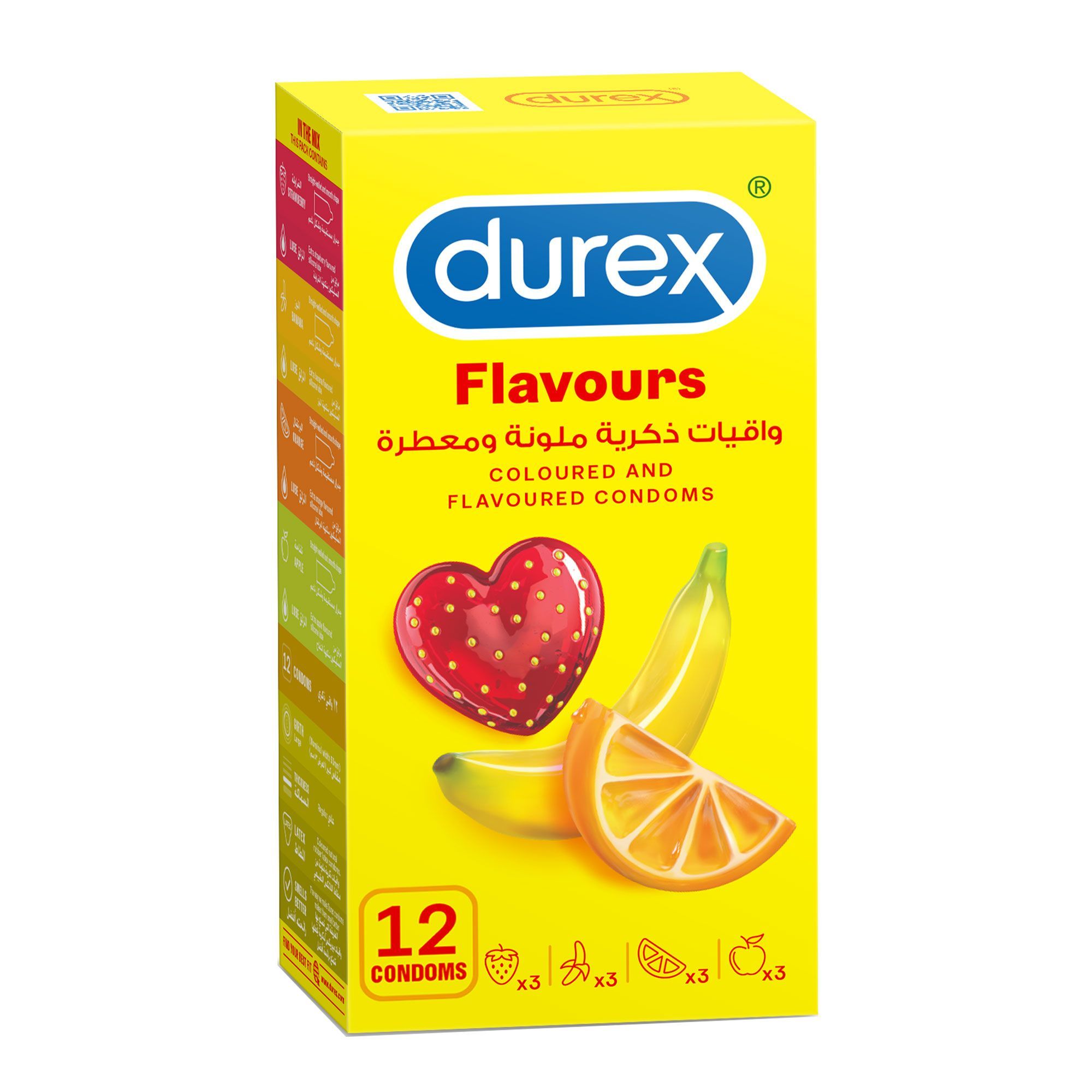 Durex Flavour Condoms, 12 Pieces
