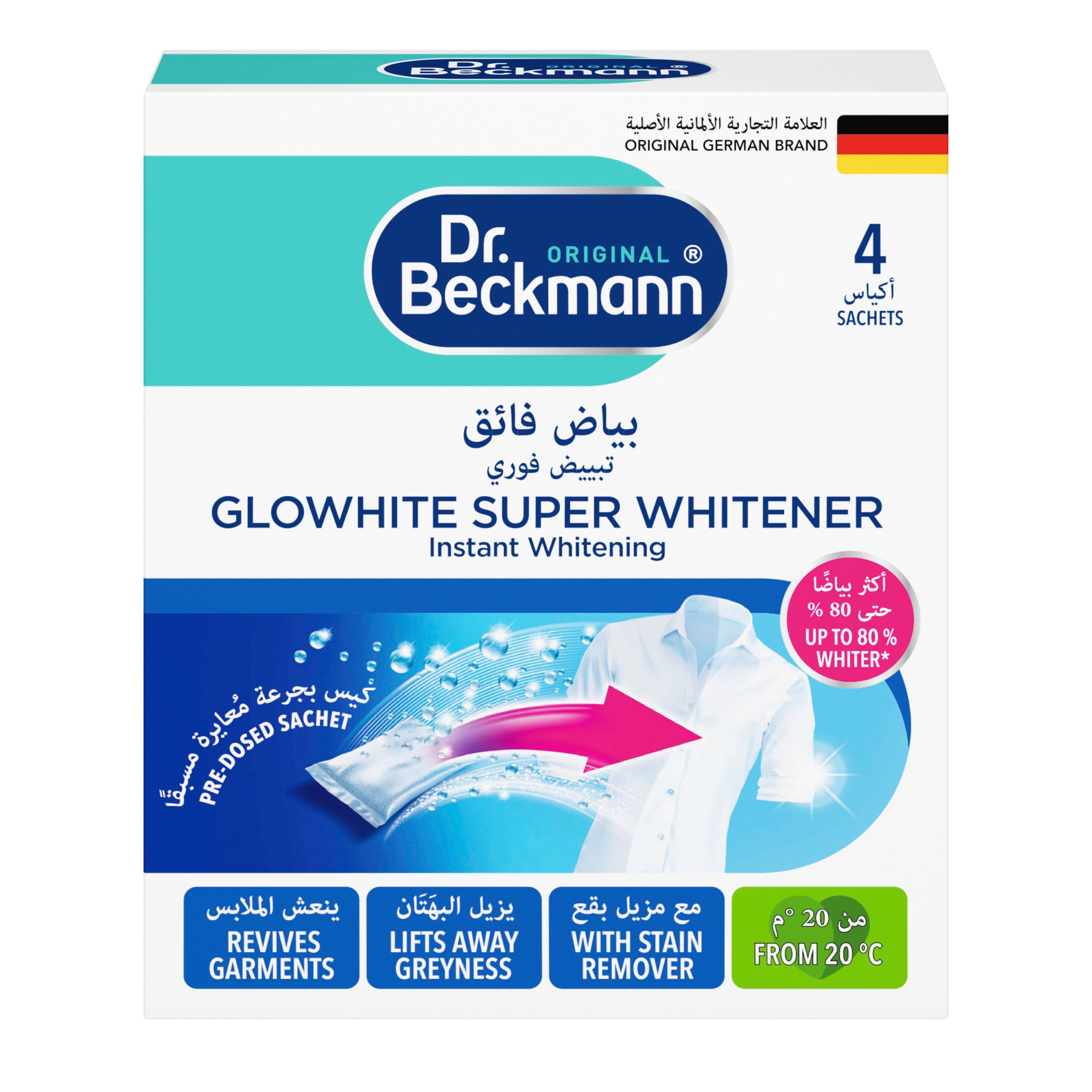 Dr.Beckmann Glowhite Super Whitener Powder, 4x40g