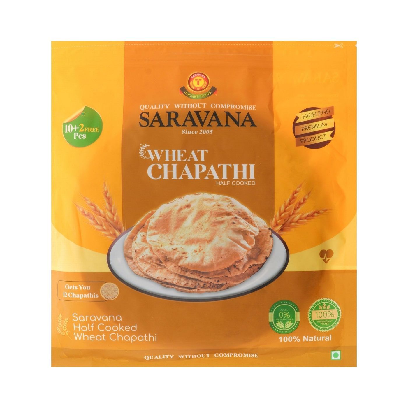 Saravana Wheat Chapathi, 275g