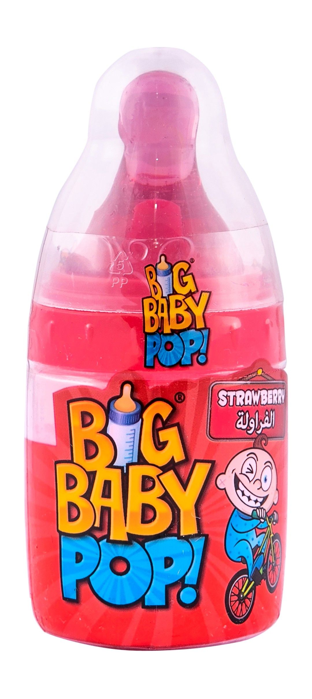 Big Baby Pop Strawberry & Blackcurrant Candy, 32g