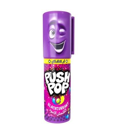 Bazooka Blackcurrant/ Strawberry Push Pop Candy, 15g