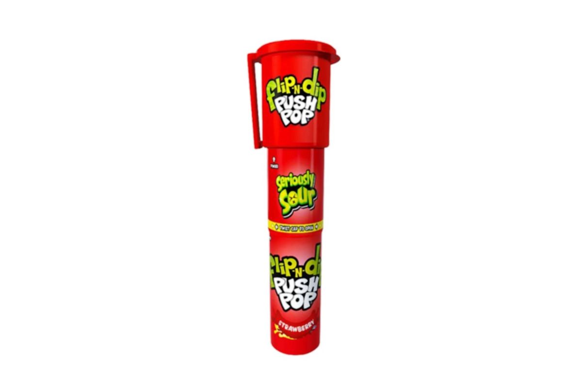 Bazooka Flip & Dip Push Pop Sour 25 g