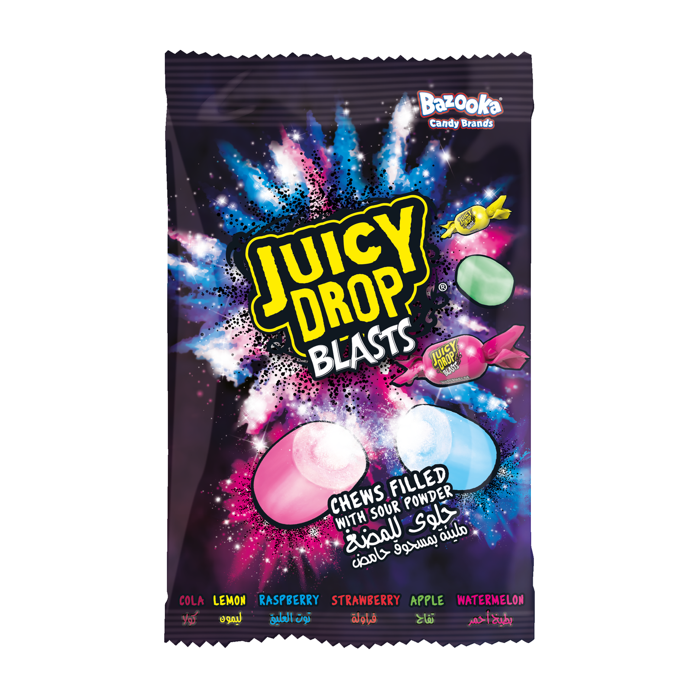 Bazooka Juicy Drop Blasts Chews, 45g