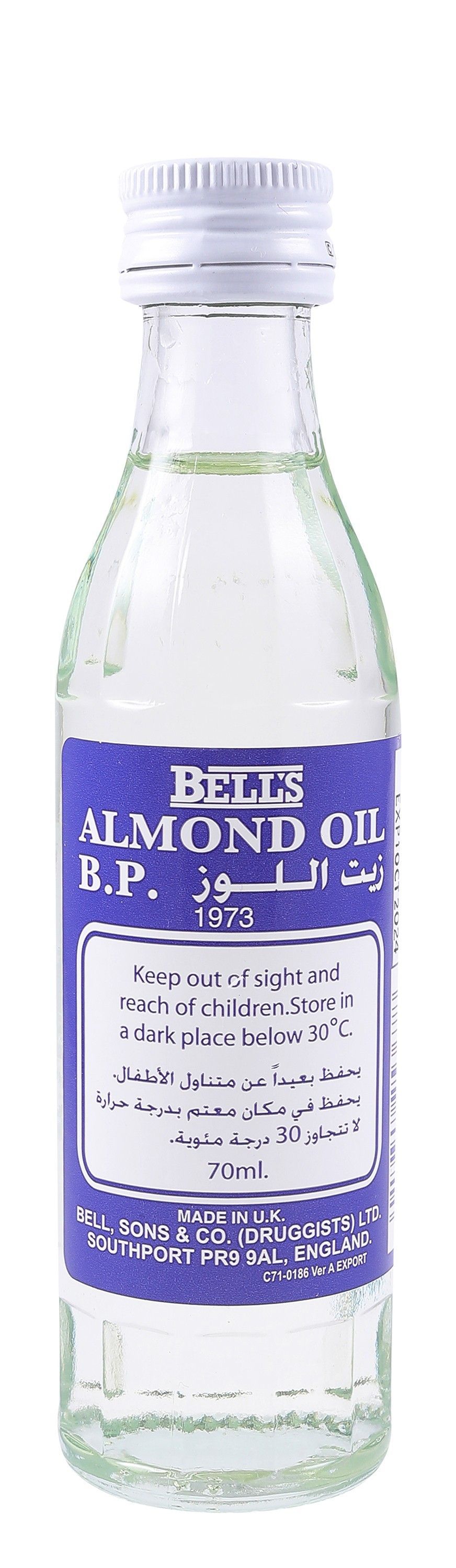Bell's Almond Oil B.P., 70ml