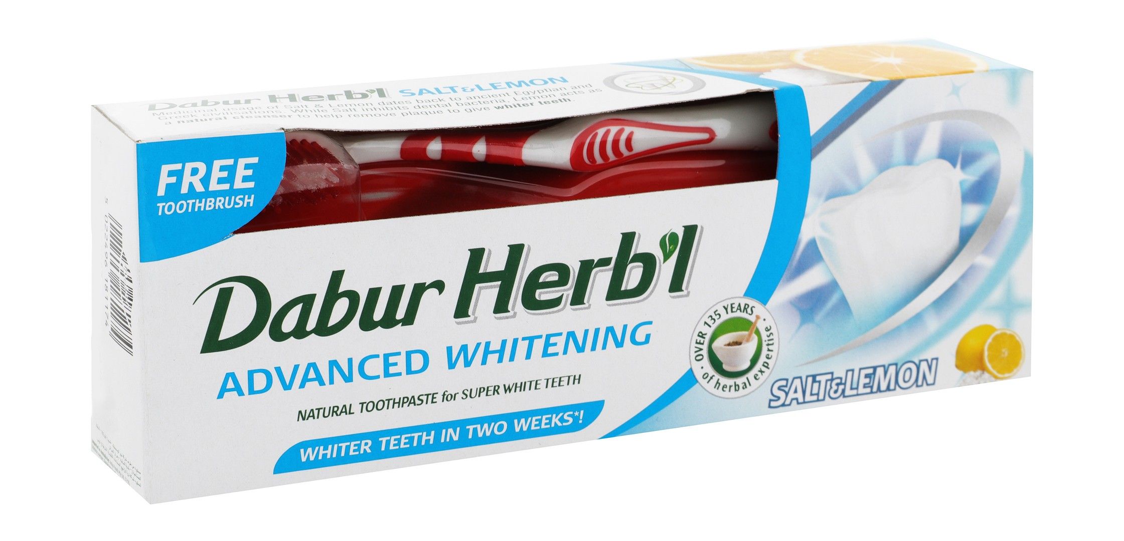 Dabur Herbl Toothpaste Whitening 150g + Tooth Brush